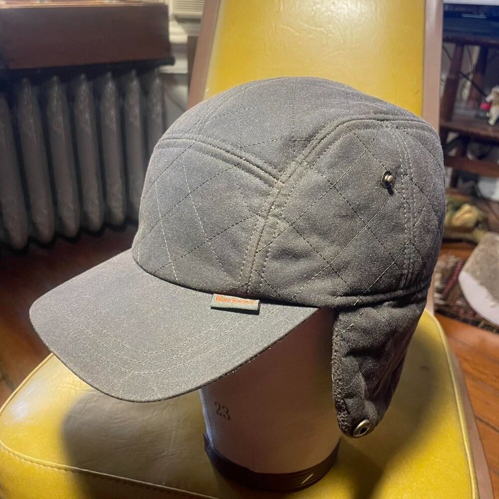 Barbour Men's Grey and Brown Hat